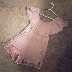 Soft pink romper